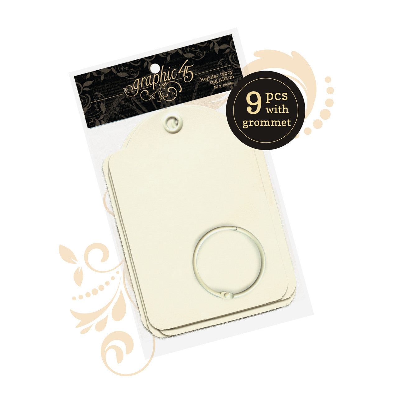 Graphic 45 Regular Ivory Tags